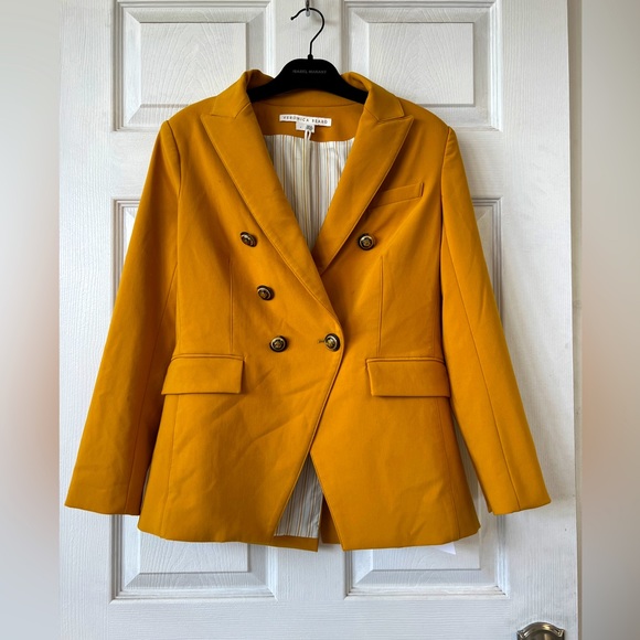 Veronica Beard Miller Dickey Jacket in Saffron (missing button)
